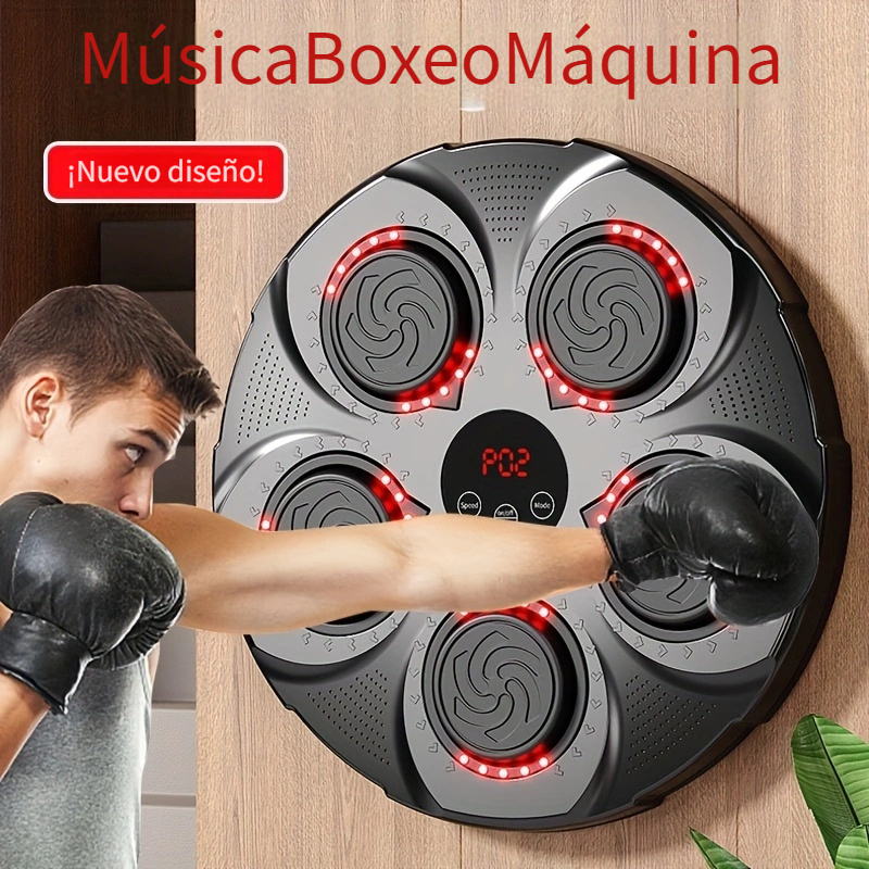 Maquina Boxeo Musical Montado en la Pared Musical Boxing Machine  Inteligente Bluetooth Maquina de Boxeo con Musica Recargable Boxing  Training Máquina de Boxeo Musical,Niños y Adultos Guantes : :  Deportes y aire