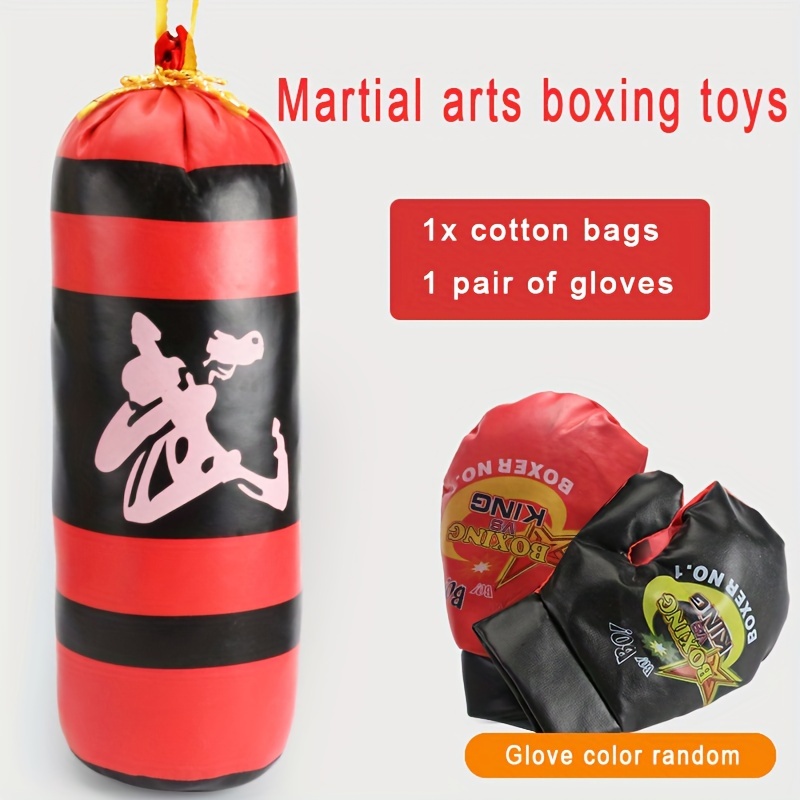  YE Saco de boxeo para niños de 4, 5, 6, 7, 8 años, guantes  de boxeo y soporte, juego de bolsa de boxeo ajustable en altura para niños,  regalo ideal de