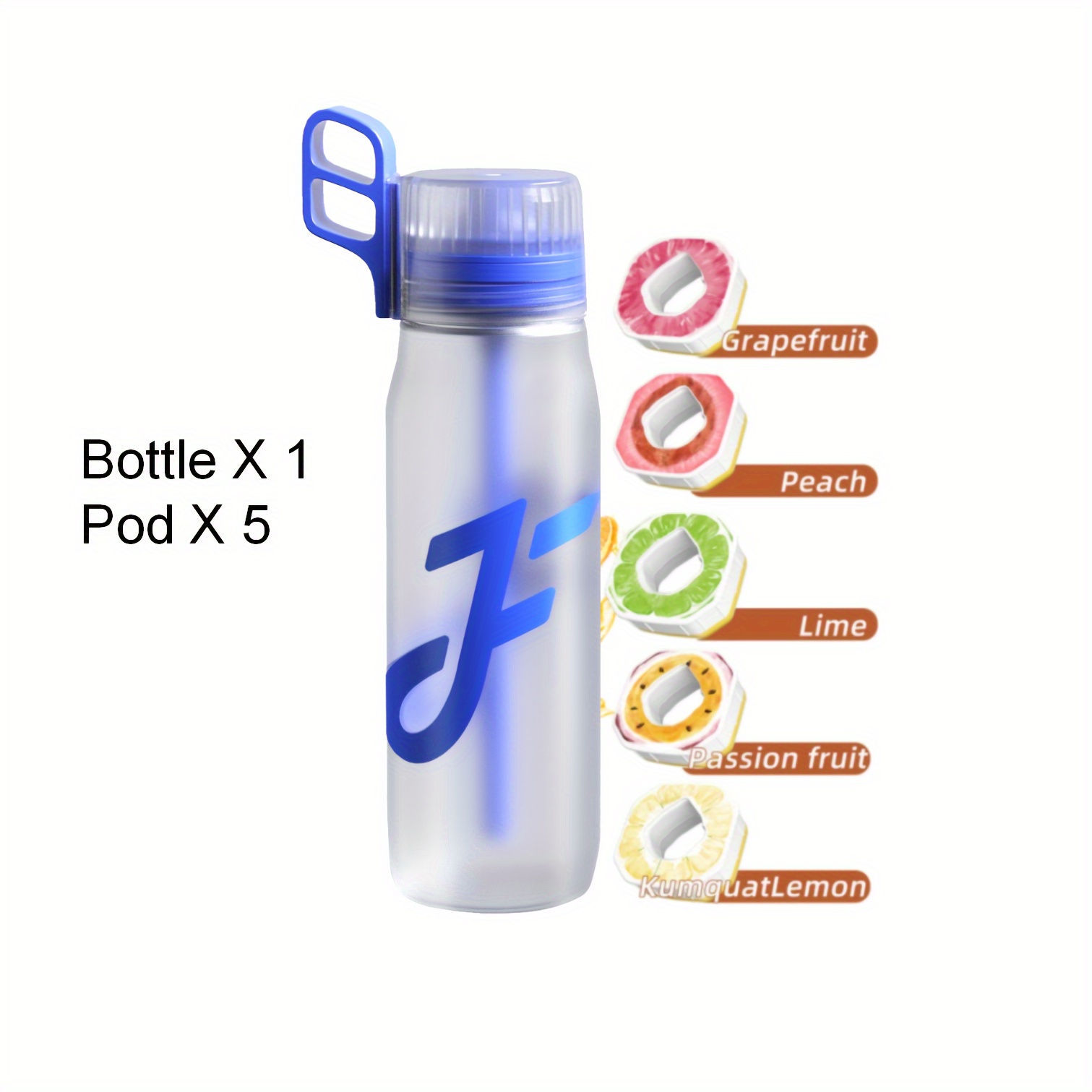 1pc 450ml Reusable And Durable Simple Modern Kids Water Bottle Plastic With  Leak Proof Straw Lid