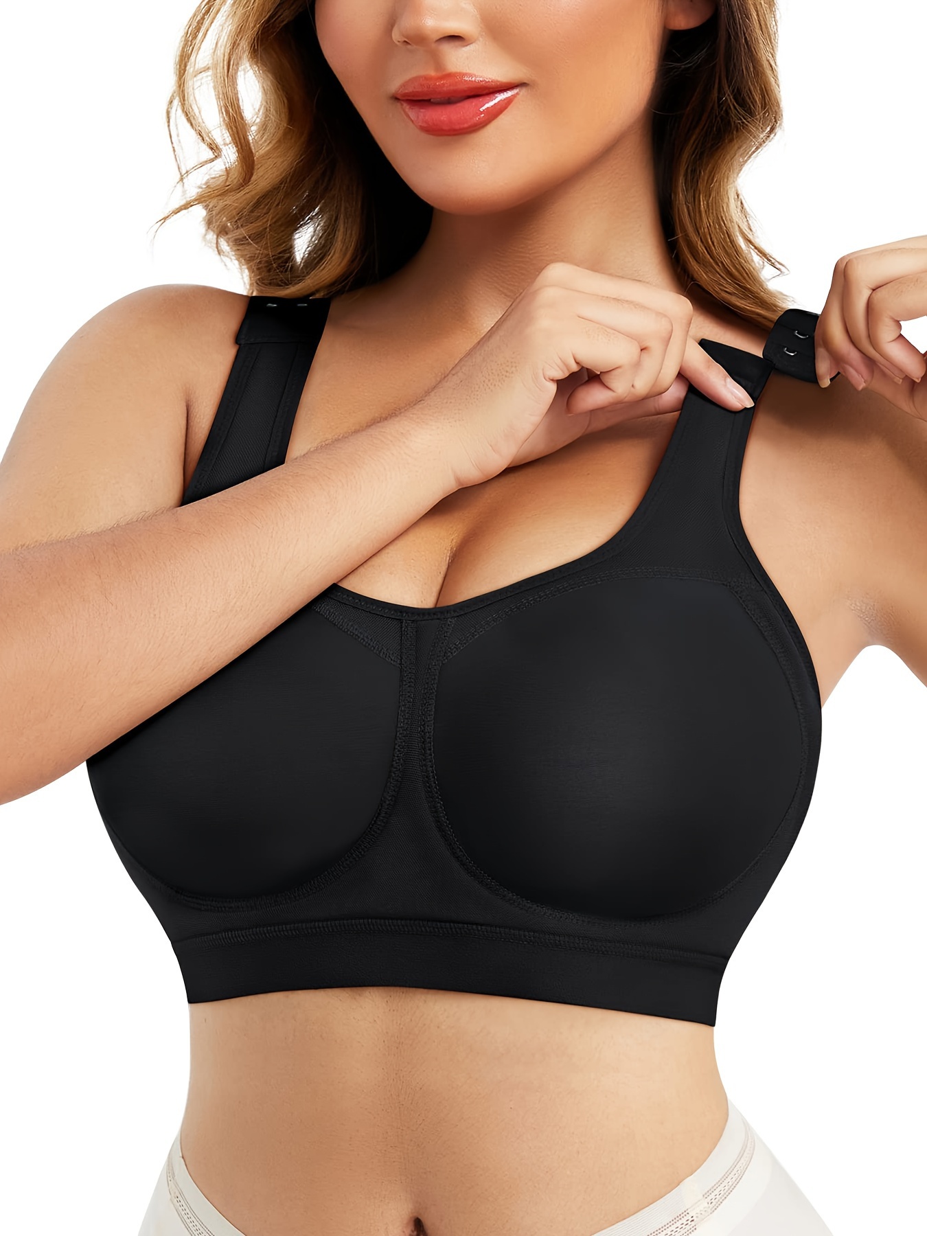 Stylish Lady Bras Vest Breathable Support Breast Gathering Plus Size Wide  Shoulder Strap Lady Bras Vest