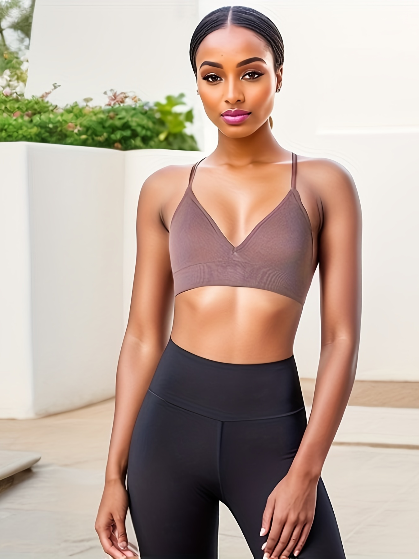No Show Sports Bras for Women High Impact Push Up Rose Plus Size Seamless  Wireless Gym High Support Sexy Supportive : : Clothing, Shoes &  Accessories