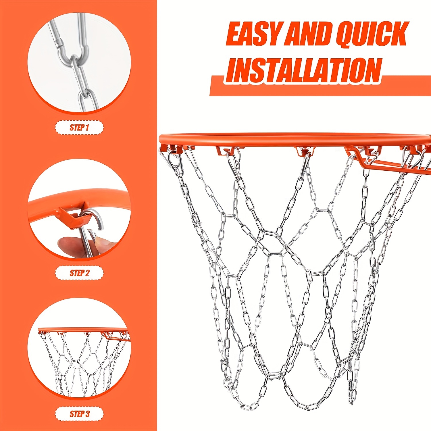 How to put a deals net on a basketball goal