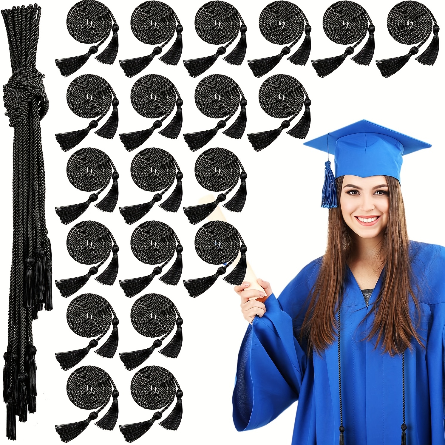 50 Pcs 2024 Graduation Tassel Charm, 2024 Graduation Pendant Hanging  Decorations for Graduation Cap Tassel Jewelry Making - AliExpress