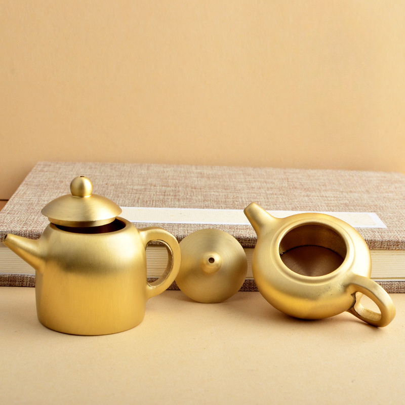 Vintage Brass Teapot With No Drip Spout