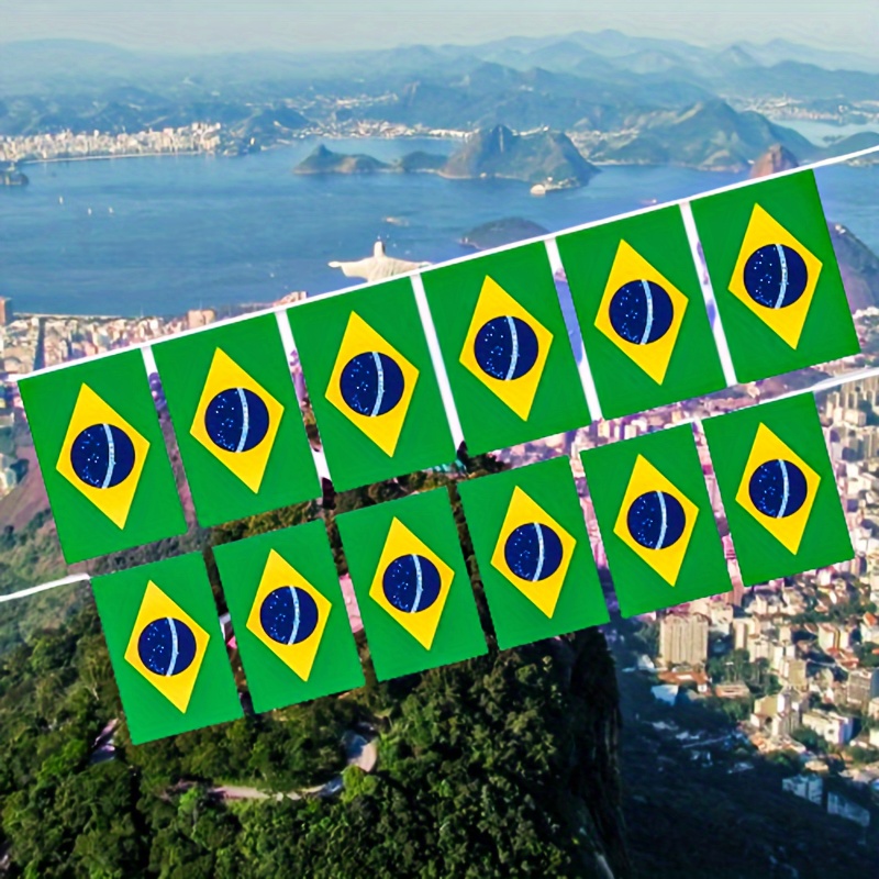 Bandera Nacional Brasil Bandera Brasileña Colgante Impresión - Temu