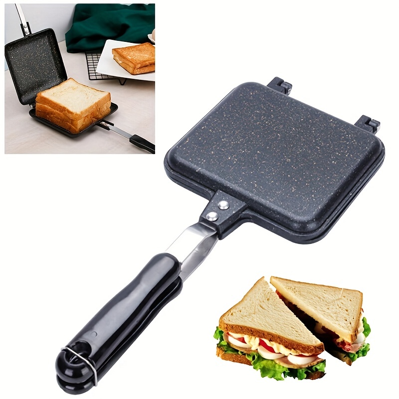 1 Set Double Sided Sandwich Baking Pan Grilled Cheese Maker Nonstick  Sandwich Maker Flip Grill Pan - Home & Kitchen - Temu United Arab Emirates