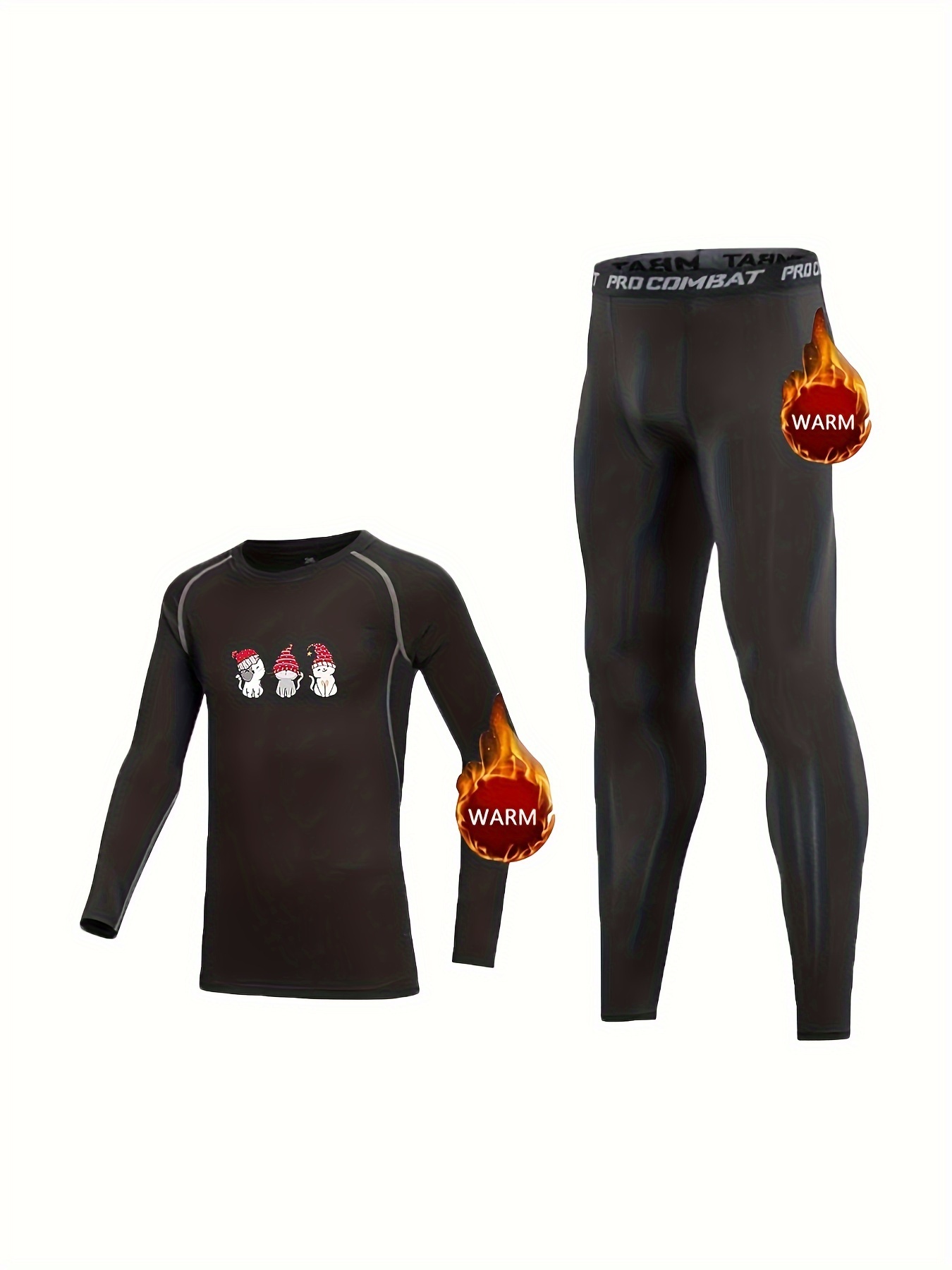 High Stretch Men's Thermal Running Leggings - Stay Warm and Comfortable  During Workouts