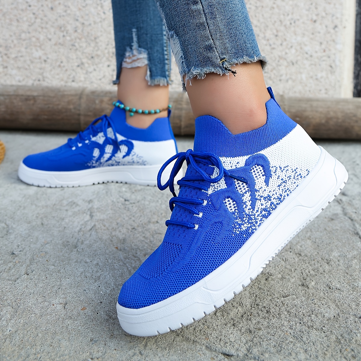 Blue Shoes.
