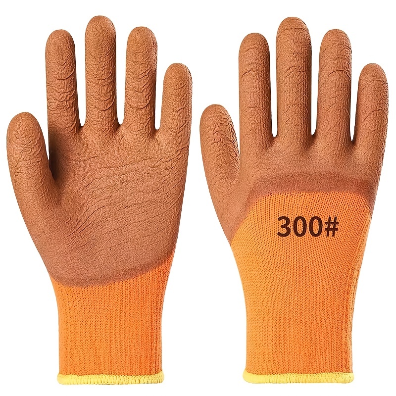 1 Par Guantes Trabajo Piel Venado Hombres Mujeres Guantes - Temu