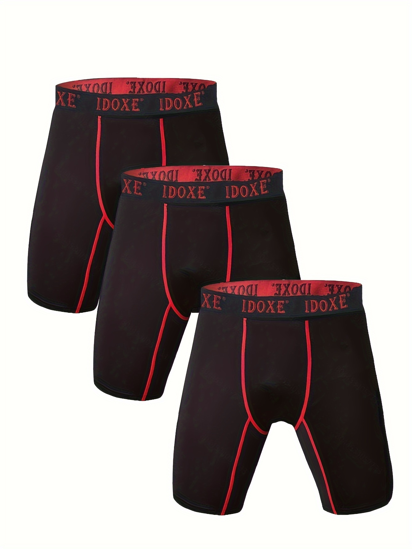 5pcs Men's Sports Running Quick-drying Boxer Briefs Underwear, Long Leg  Performance Compression Men's Underwear