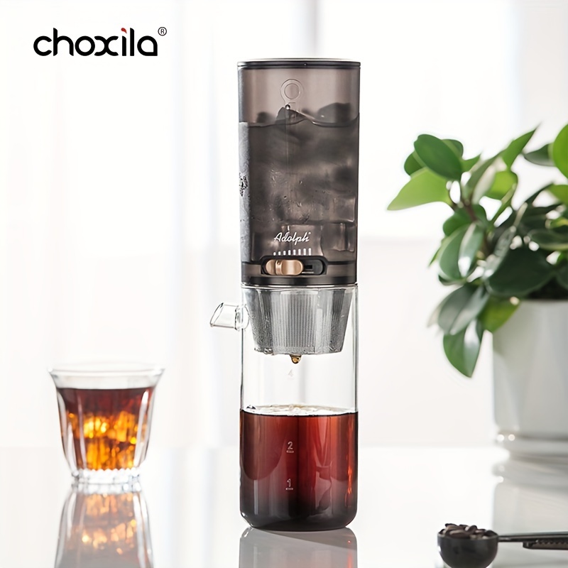 Cold Brew Coffee Maker, Iced Coffee Maker In Stainless Steel And  Borosilicate Glass, Cold Brew Drip Coffee Maker With Slow Drip Technology,  Iced Tea Maker 2-4 Cup - Temu