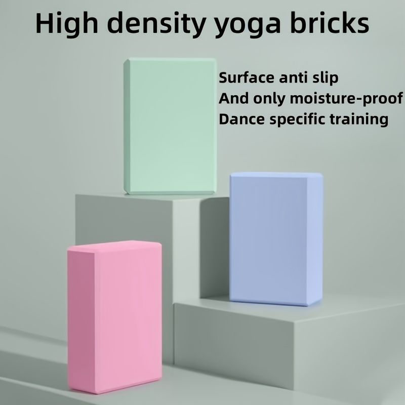 2Pcs Yoga Block High Density Stretching Aid Eco-friendly Natural No Odor  Soft Wood Yoga Equipment Brick for Women Men