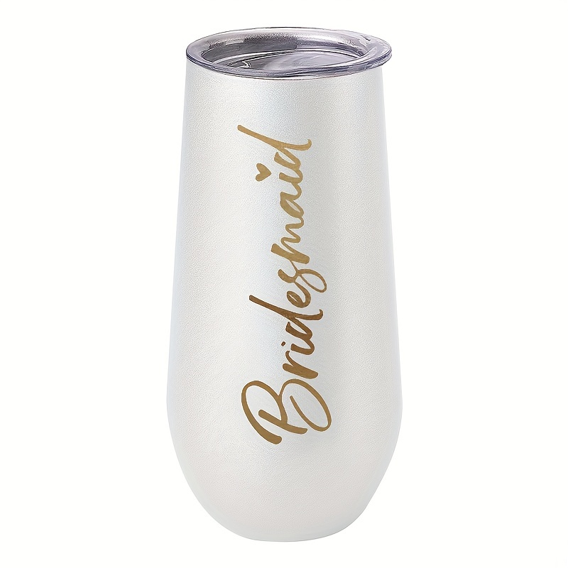 Champagne Flutes Champagne Flute Tumbler With Lid Mr - Temu