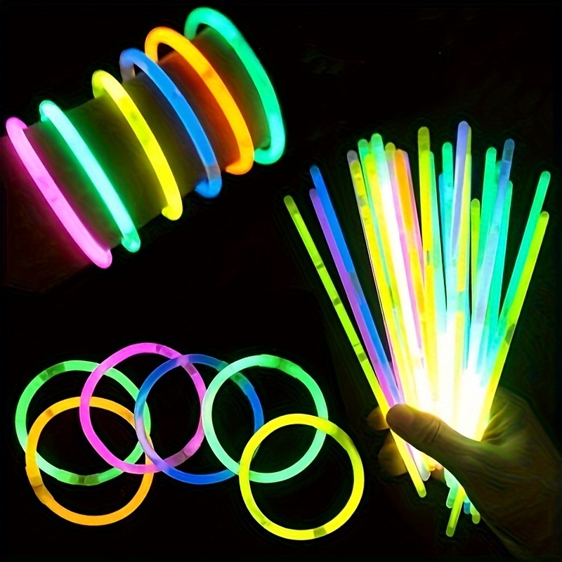 10pcs - Bracelets brillants - Bracelets lumineux à LED, accessoires  lumineux, joyeux, bâtons lumineux, Bracel