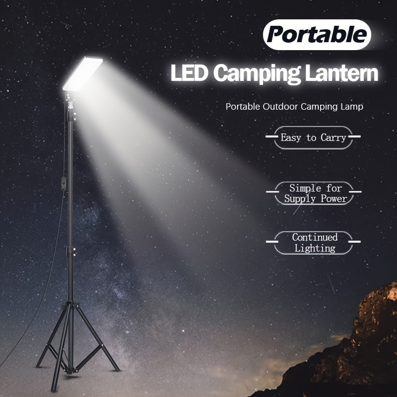 Portable Camping Light with Stand Adjustable Telescoping Metal Tripod LED  Work Lights Camping Lantern for Picnic Hiking Fishing - AliExpress