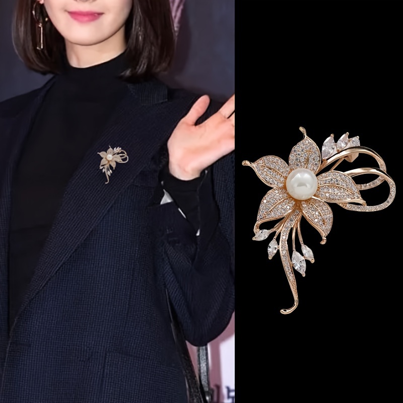 1pc Elegant Zircon Butterfly Brooch for Women - Perfect for Banquets and  Anniversaries