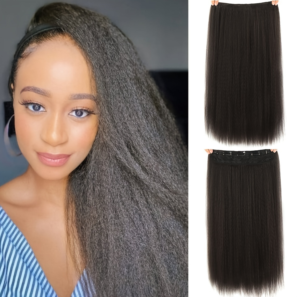 Brazilian Clip in Human Hair Extensions Full Head Clip on - Temu