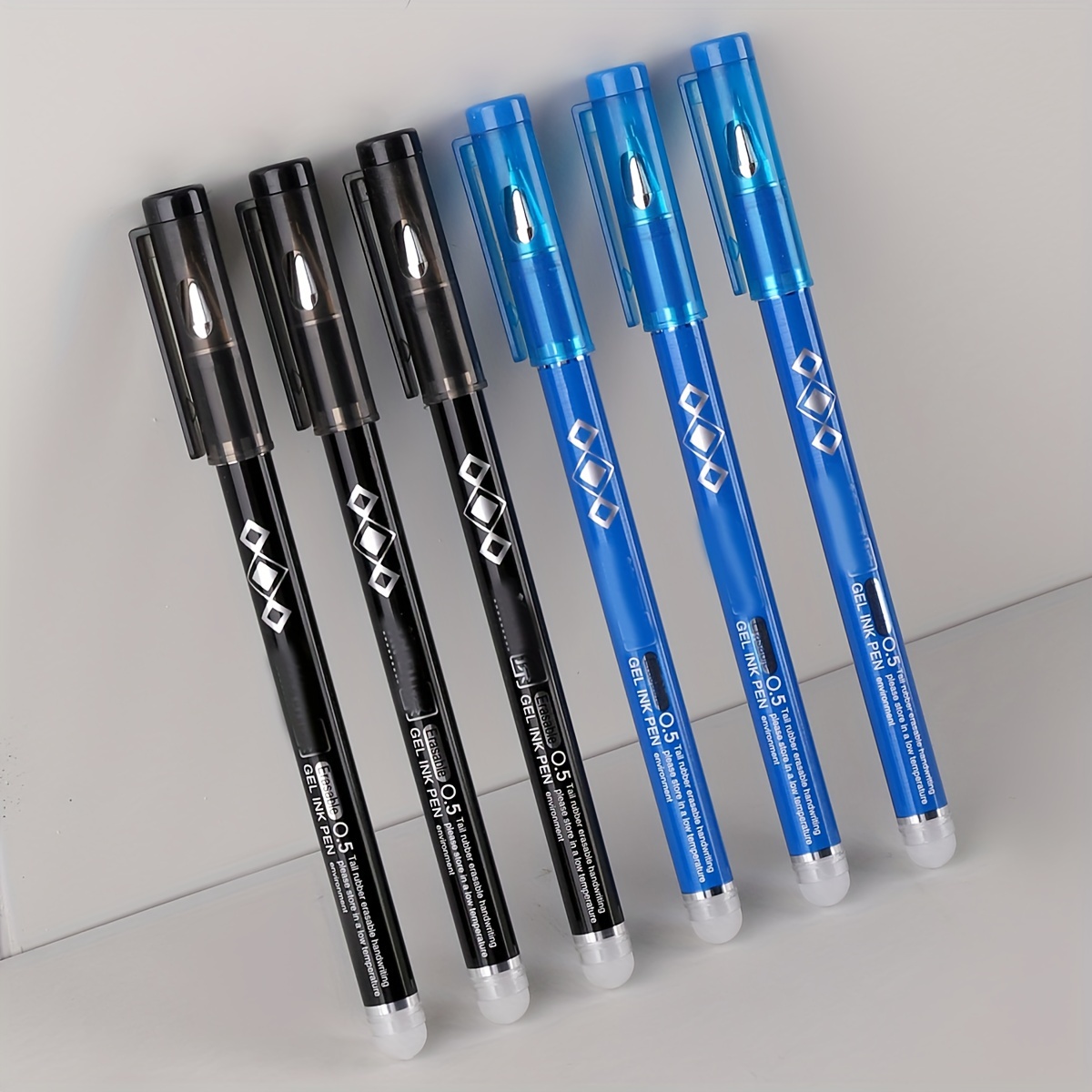 Thermal Hot Erasable Gel Pen Black Blue Ink Friction - Temu