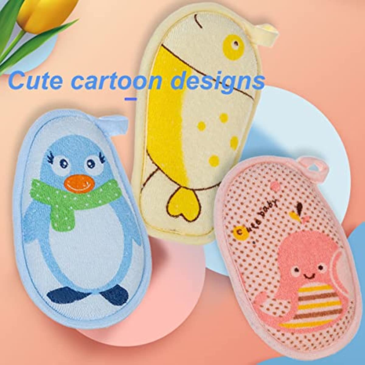 4 pezzi spugna da bagno a forma di frutta carina per la pulizia del corpo  spugne per il corpo del bambino adorabili scrubers spugna per doccia per  bambini bambini - AliExpress