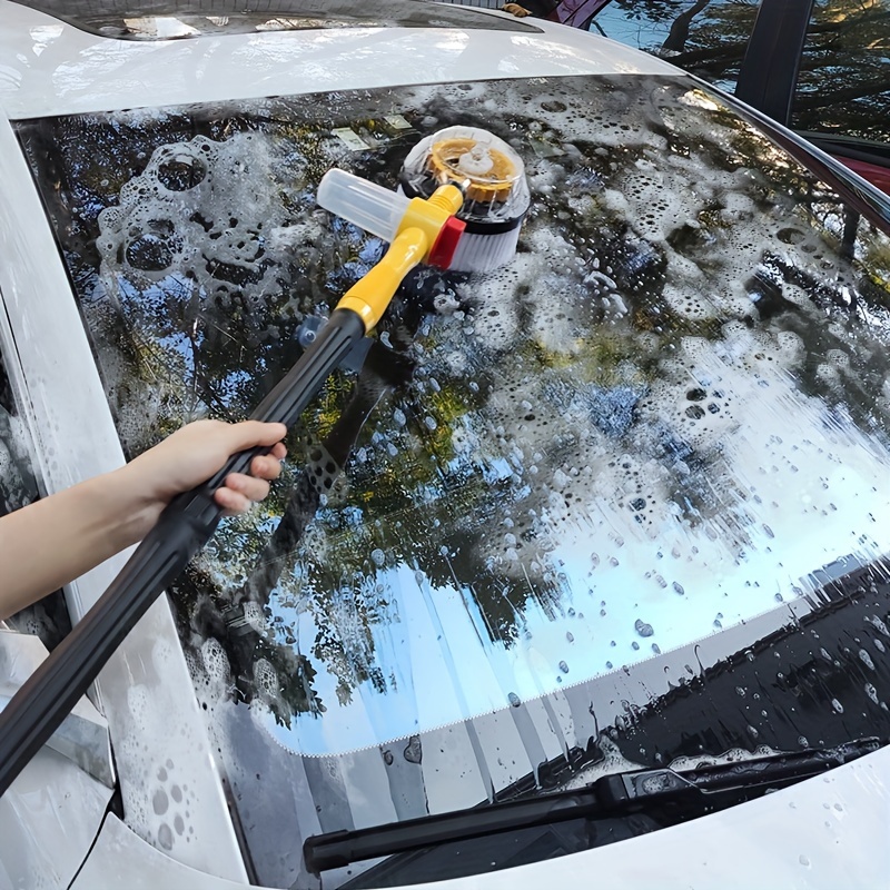 62'' Car Wash Brush Mop Kit with Long Handle Microfiber Car Washing Tool  kit Detailing Brush Car Wheel Tire Cleaning Brush Windshield Squeegee Car