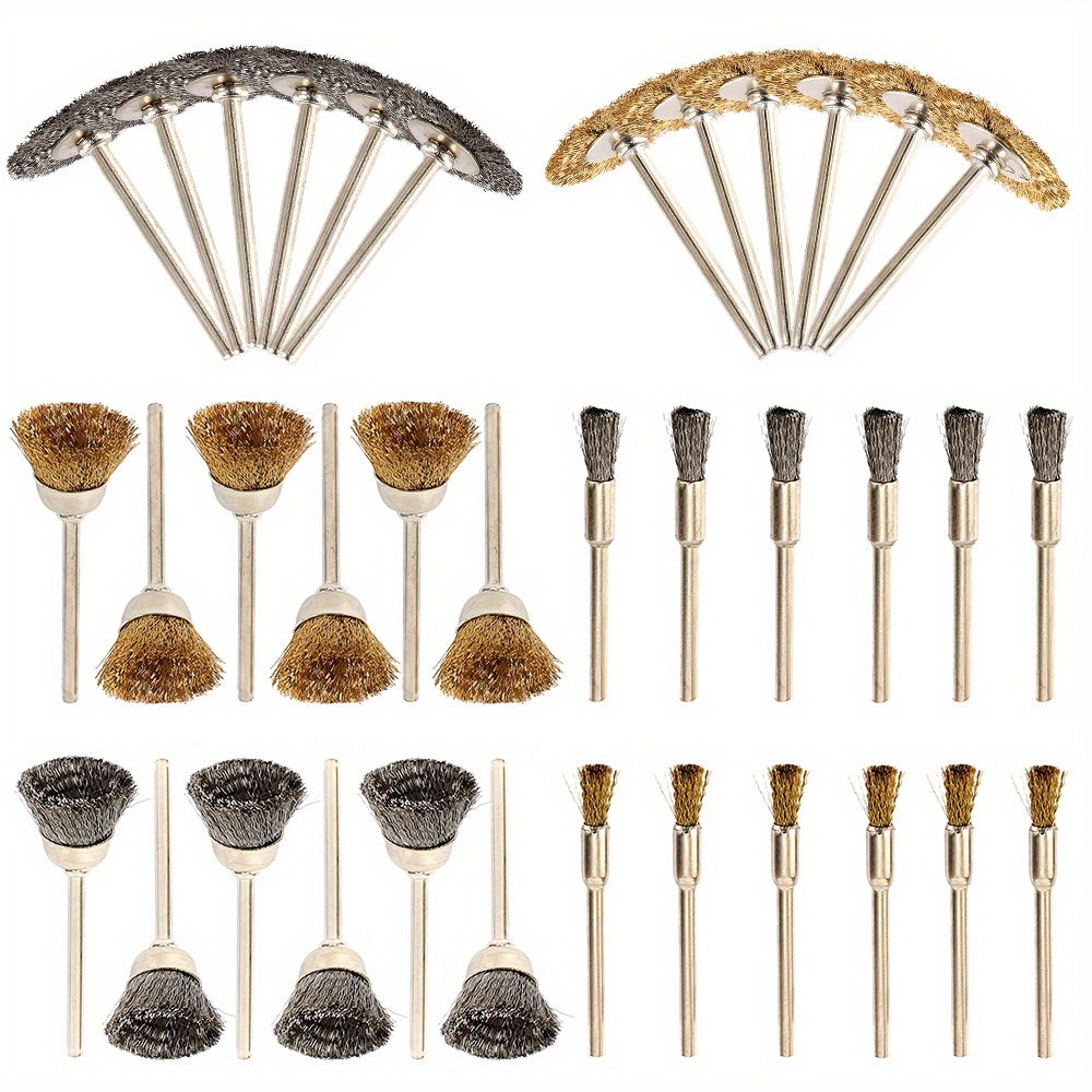 Kit de accesorio de cepillo de taladro de 9 piezas, cepillos de taladro de  depurador eléct Abanopi Cepillo de taladro