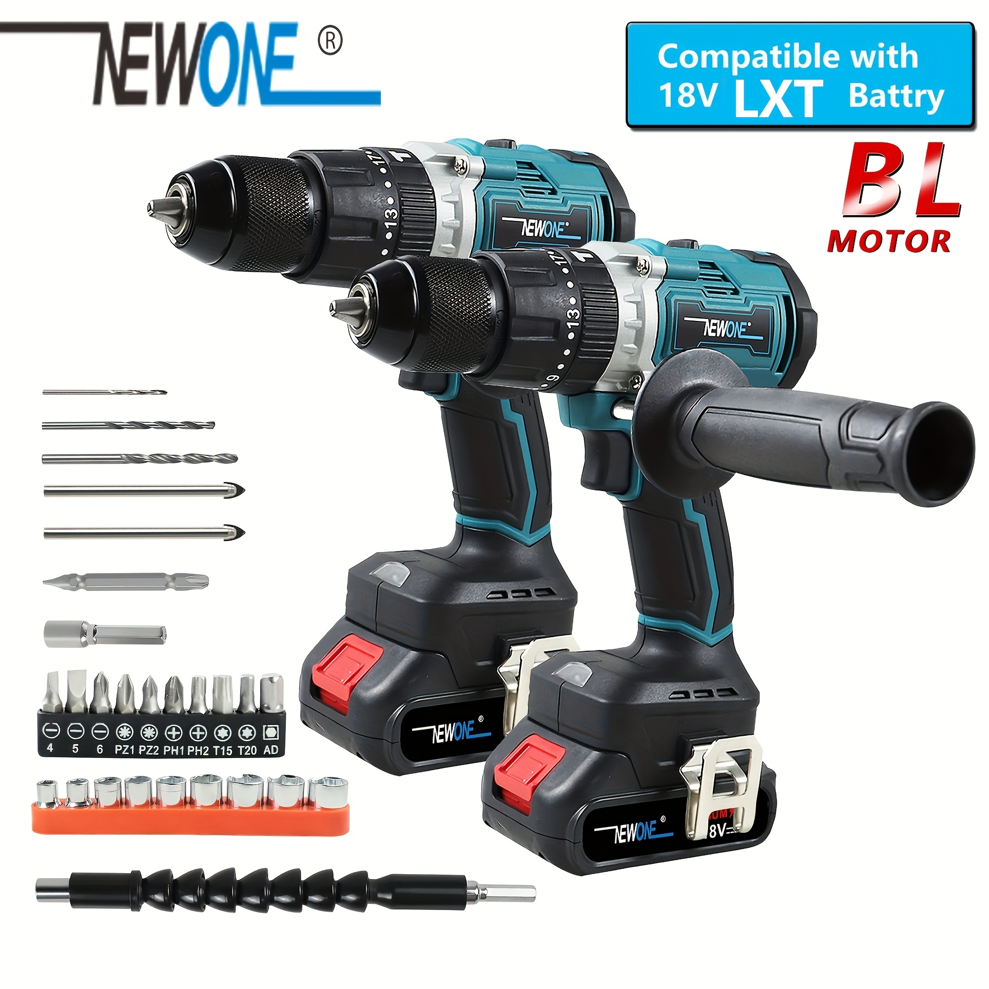 Cordless 21v Electric Drill Rechargeable Electric Drill One - Temu