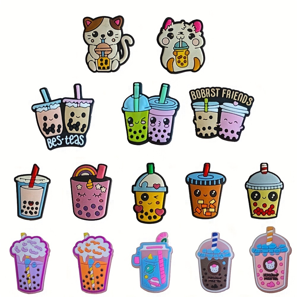 New Croc Charms Assorted Bubble Tea Boba Shoe Jibbitz - Many Options