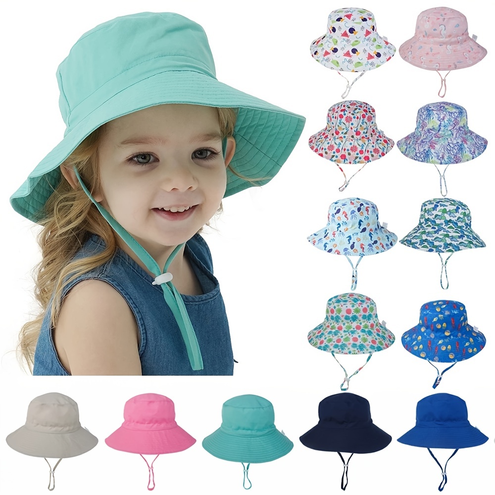 Cute Baby Hat Cap Summer Spring Adjustable Baseball Cap Striped Cotton Kid  Sun Hat Bear Boy Girl Hat With Ear Outdoor Visor Hats