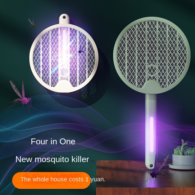 Matamoscas eléctrico Mosquito Raqueta Plegable Bug Zapper Raqueta Bug  Killer