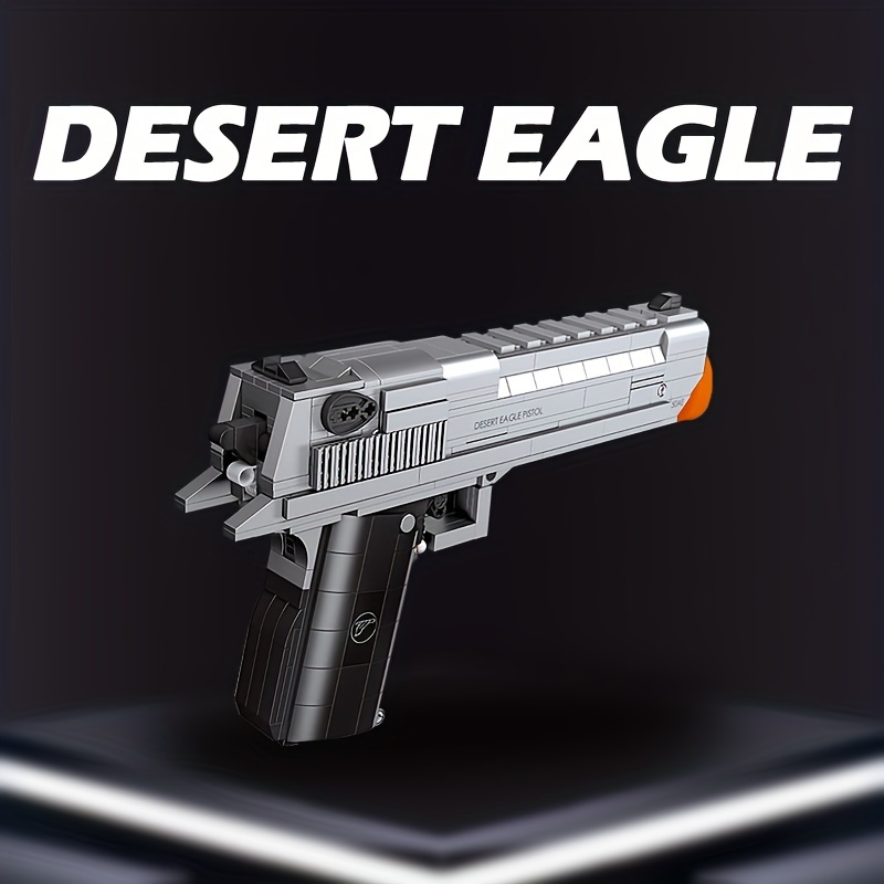 Mini metallo Desert Eagle Glock G17 Portachiavi Pistola Forma Portachiavi  Desert Eagle Pistola portatile Modello Shell Ejection Free Assembly