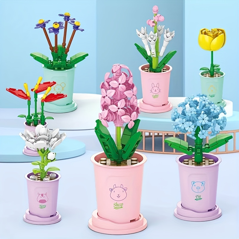 Build Your Own Cactus Garden With Creative Flower Building - Temu