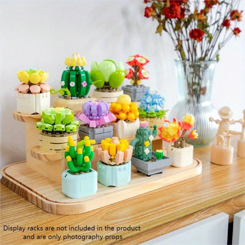 Build Your Own Cactus Garden With Creative Flower Building - Temu