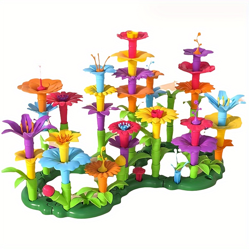 Flower Garden Building Toys Toddler - Temu