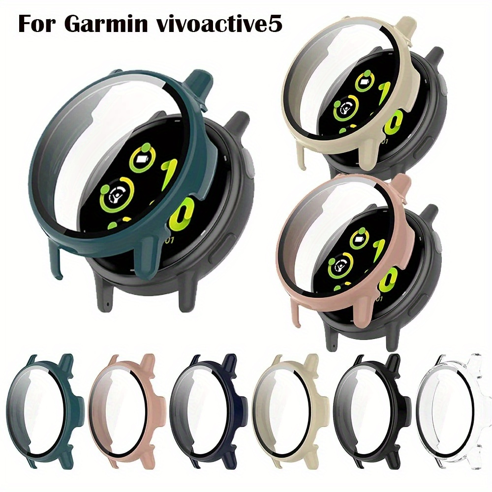 Screen Protector Case Compatible with Garmin Venu 3S Smart Watch Screen  Protector for Garmin Venu 3S PC+Tempered Glass Full Coverage Bumper  (Clear*2)