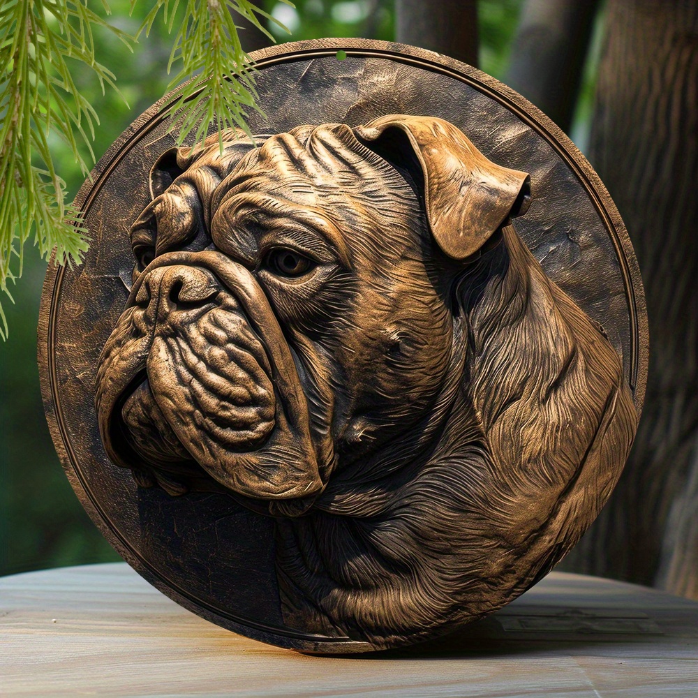 Hunde Figur Französische Bulldogge stehend braun Hund Tierfigur