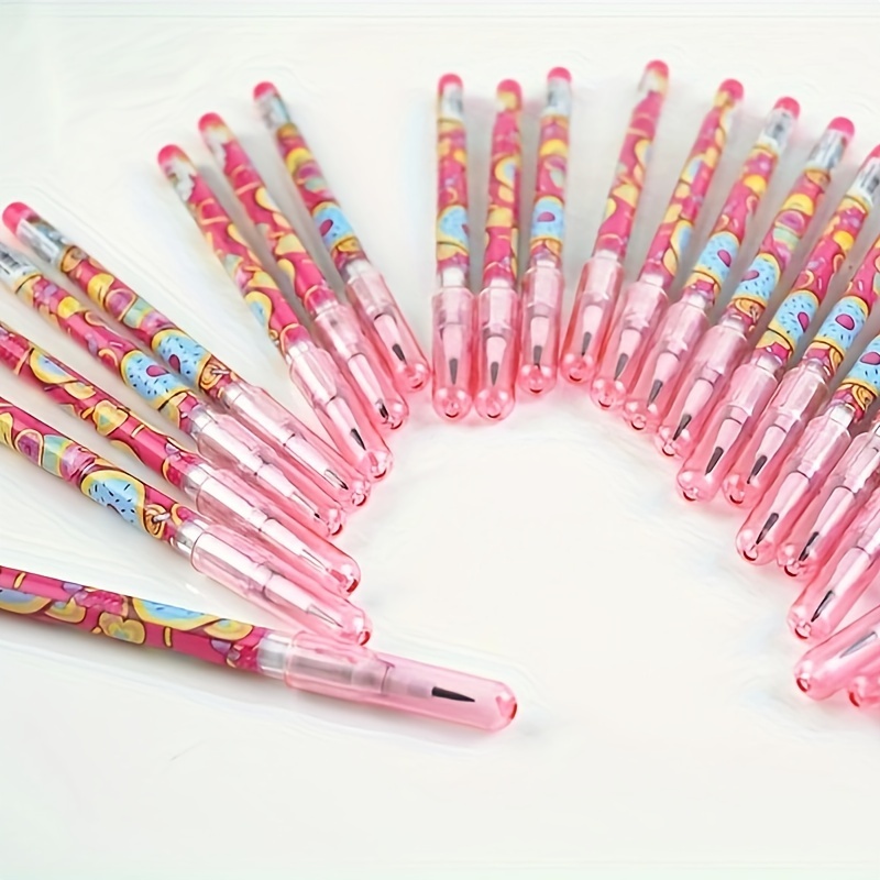 Comprar 24 Uds. Lápices de feliz cumpleaños divertidos lápices de madera  con borradores superiores para suministros y regalos de fiesta de cumpleaños  para niños