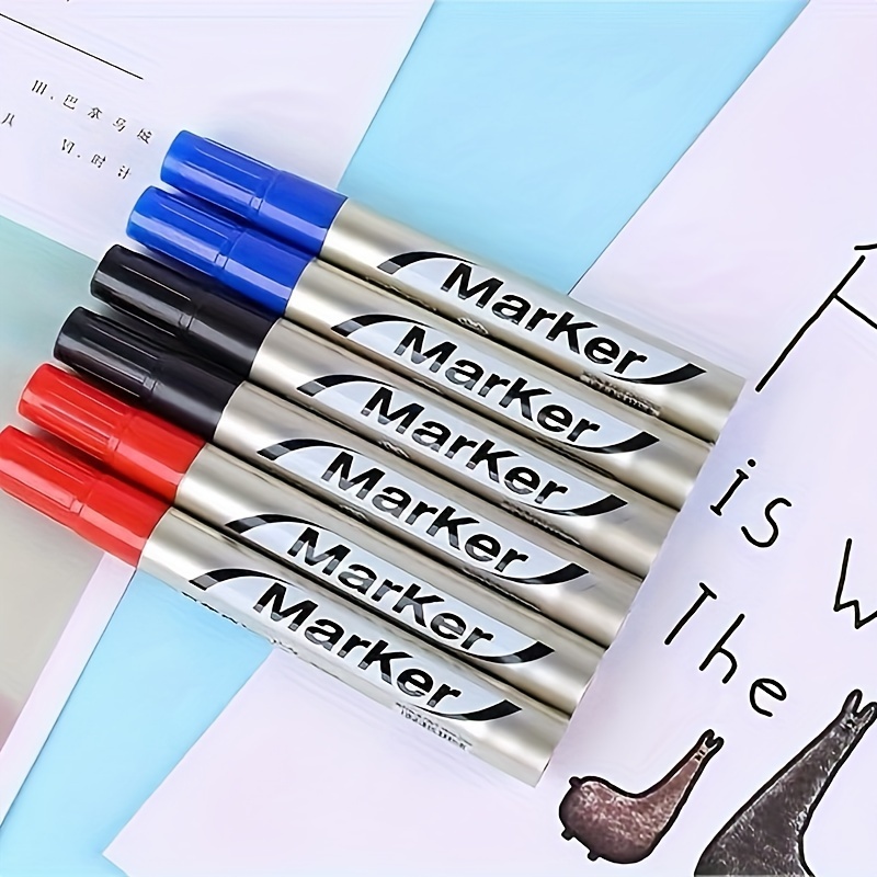 Stylo effaçable pour tableau blanc, stylo effaçable à sec, stylo marqueur  étanche, fournitures scolaires de papeterie