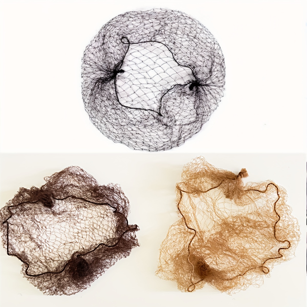 2 Pièces/ensemble Crochet Filet À Cheveux Évider Filet À - Temu France