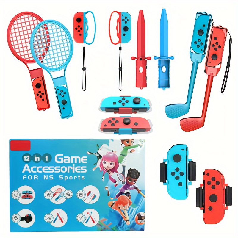 10 in 1 Games Sports Accessories Bundle for Nintendo Switch Sports Games  Gifts