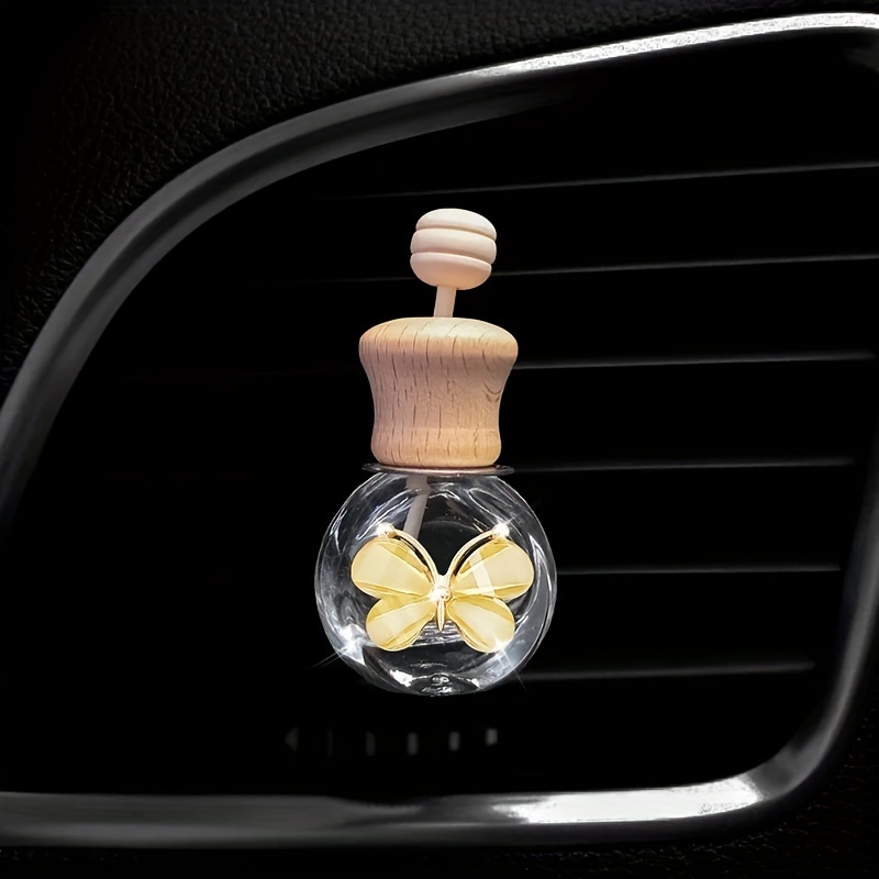 2 Pcs Car Essential Oil Diffuser,Car Aromatherapy Diffuser Vent Clip Mini  Wood Car Diffusers for Essential Oils Portable Locket Car Aroma Diffuser