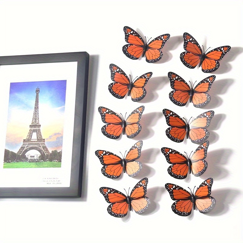 Monarch Butterfly Hanging Decor Fake Butterflies For Crafts Artificial  Butterfly Wall Decor For Home Bedroom Wedding