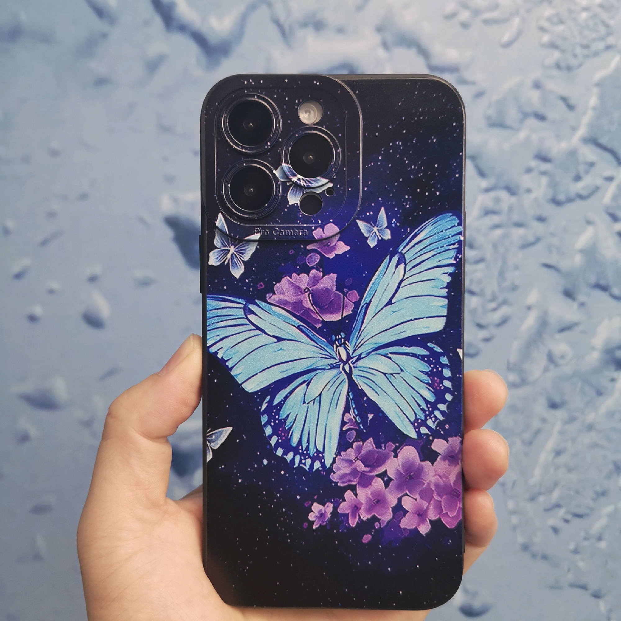 For iPhone 15 Pro Max 14 13 12 11 XS XR 8+ Cute Butterfly Girl Phone Case  Cover