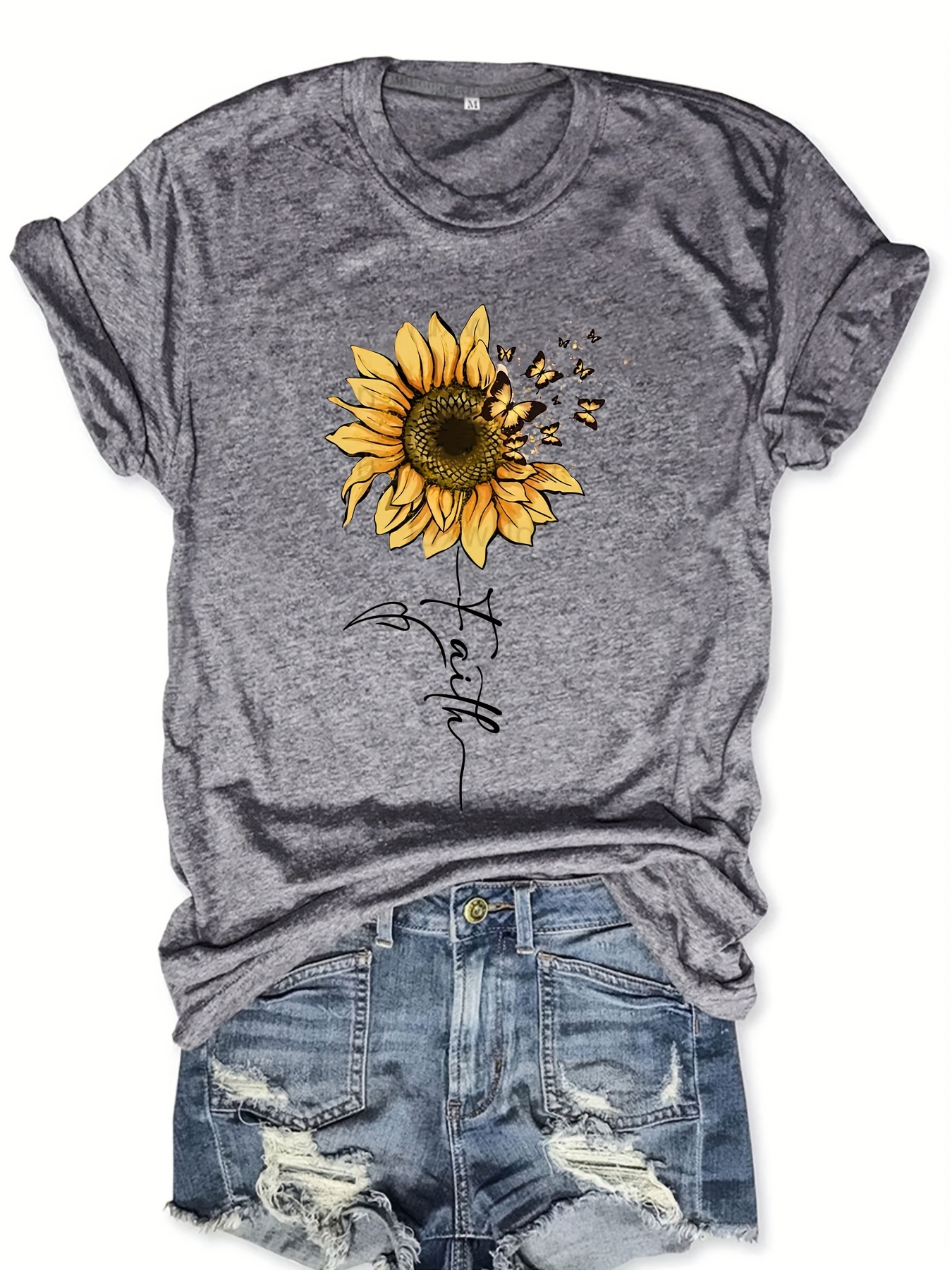  Summer Plus Women's Summer Sunflower T Shirt Cute,1 Items one  Dollar Items only,Open Box Deals Clearance in Warehouse,Todays Deals of The  Day,Boho t : Sports & Outdoors
