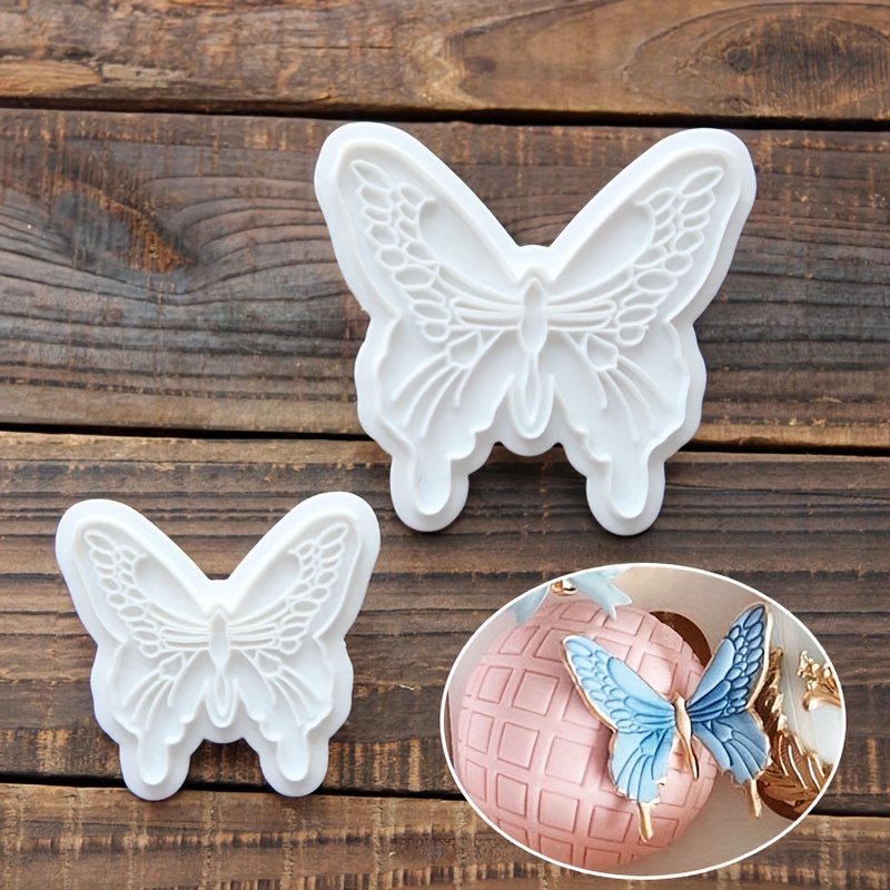 1pc Butterfly Silicone Mold Chocolate Fondant Mold Wedding Cake Decorating  Tool Cupcake Top Mold Polymer Clay Candy Mold