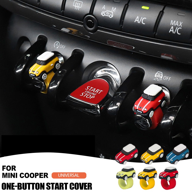 1Pc Silicone Car Model Button Cover Ornaments For BMW MINI Cooper  Accessories