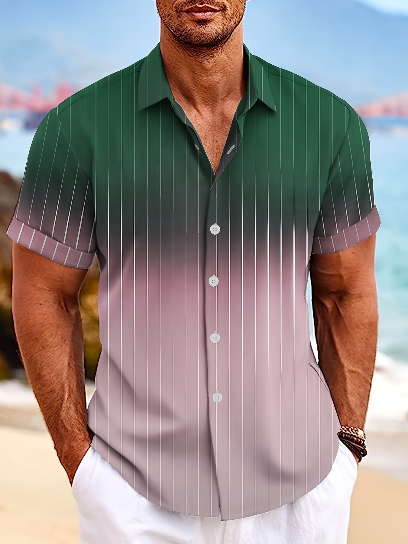 Men's Polo Shirt Golf Shirt Striped Graphic Prints Poker Turndown White  Outdoor Street Short Sleeves Button-Down Print Clothing Apparel Sports  Fashion Streetwea… in 2023