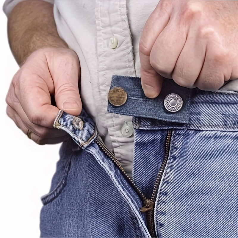 5Pcs/Set Trousers Jeans Buttons Extender Elastic Waistband Extension Button  Pregnancy Accessories Universal Extender Belt Buckle