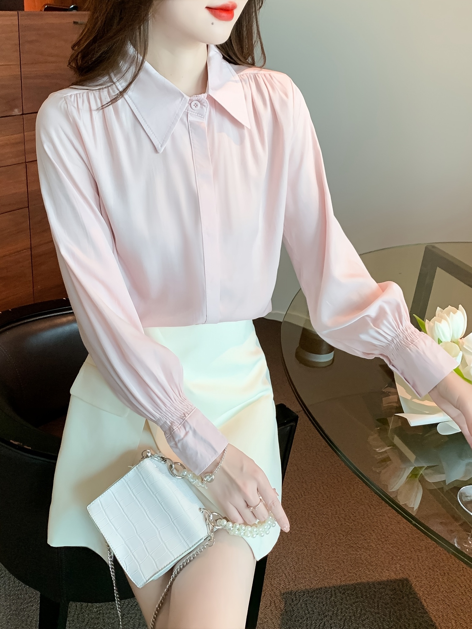 Men's Zipper Dress Shirts Long Sleeve Button Down Half Hidden Zip Slim Fit  Shirt Wrinkle-Free Stretch Tops for Work Wedding