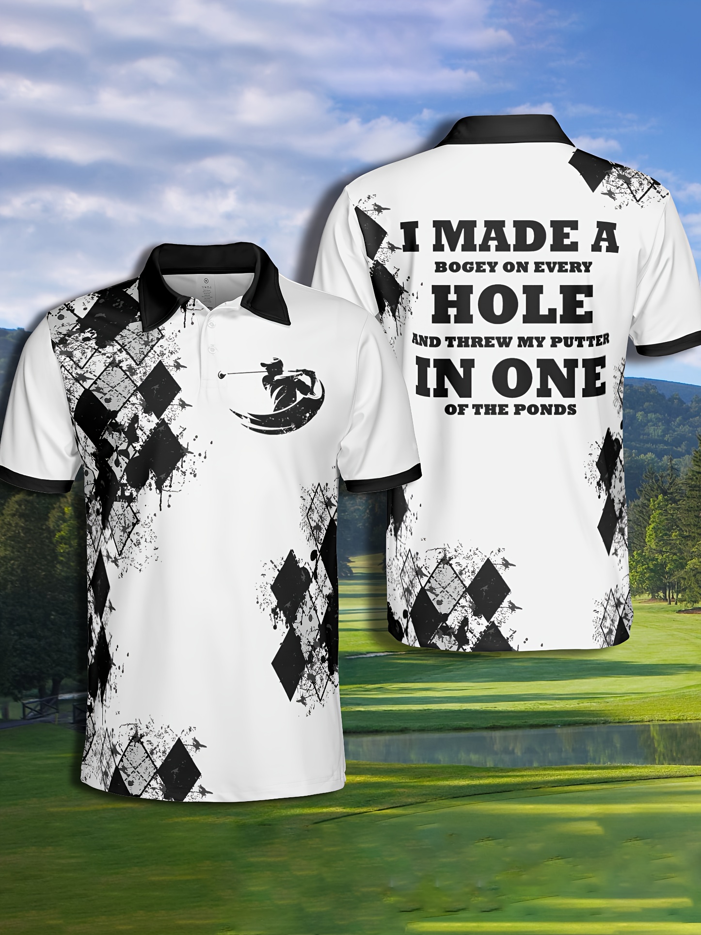 Golf polo shirt outlet design