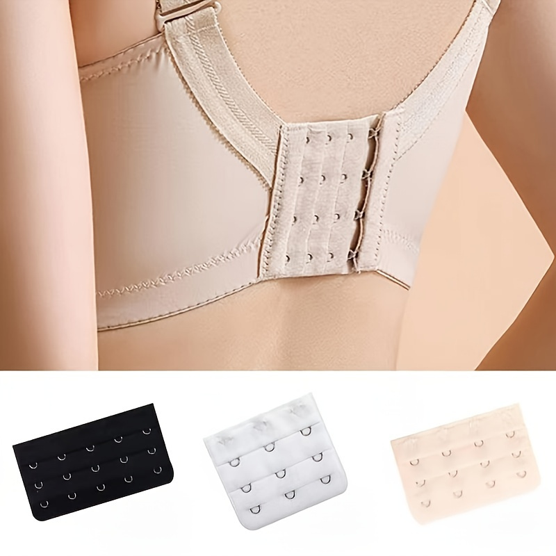 Greneric 12 Pieces Women's Bra Extenders 2 Hook / 3 Hook 3 Rows Stretchy Comfortable Bra Strap Extension Bra Band Extension Elastic Bra Hook Strap Bra